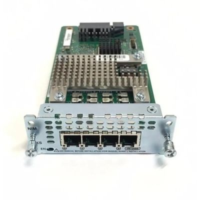Cisco NIM-4E/M= Module : 4-Port Gigabit Fiber , Flexible Expansion For ISR 4000 Routers Cisco Module