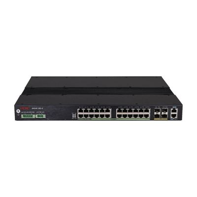 Industrial-Grade 28-Port Gigabit Switch With Fiber Ports & Wide Temperature Support