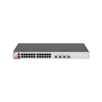 High-Performance 24-Port Ruijie Switch With 10G Uplink Layer 3 Routing For Enterprise Networks