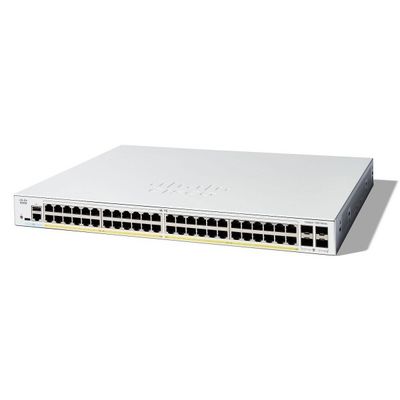 48-Port PoE+ Cisco Switch With 10G Uplinks & StackWise Catalyst 1300 Series