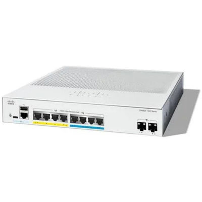 C1300-8MGP-2X Cisco Switch Rugged 30W Cisco PoE+ Switch Fiber / Copper Uplinks