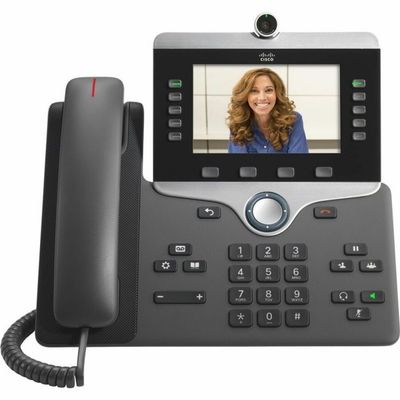 Cisco CP IP Telephone 8865NR-K9 : HD Audio , 360° Microphones & Touchscreen For Conference Rooms