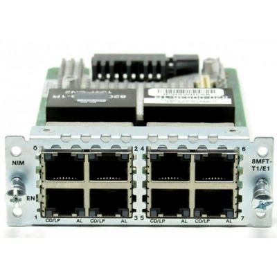 8-Port T1/E1 Cisco Module Hot-Swappable NIM For ISR Routers Voice & Data Support