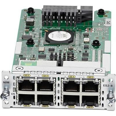 8-Port Gigabit Switch Module For Cisco ISR 4000  VLAN , QoS & High Performance Cisco Module