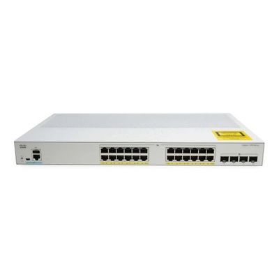 24-Port PoE+ Cisco Switch With 4G SFP Uplinks & Enterprise Security C1000 Series