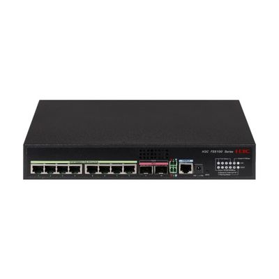 H3C FS5100-8P2RX-EI Switch : 8-Port Gigabit , 10G Uplink & PoE+ Support For Business Networks