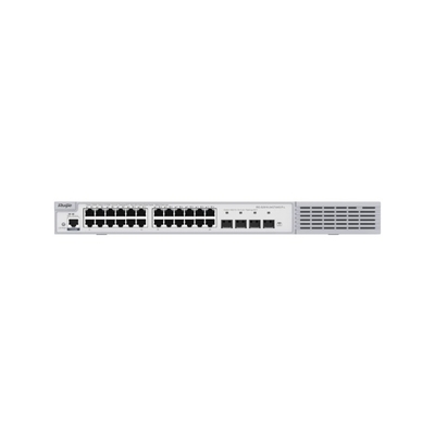High-Performance Ruijie Switch With 24-Port PoE+ 10G Uplink For SMB Networks