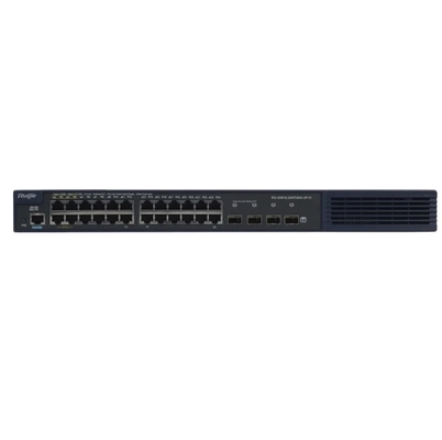 24-Port Gigabit Ruijie Switch With 10G SFP+ & PoE+ Support Layer 2 Managed Web/CLI Control