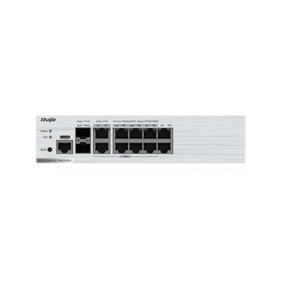Ruijie Switch RG-SF2920-8GT2MG2XS-P 10G Uplink Advanced Security Web Management Gigabit Ethernet Switch